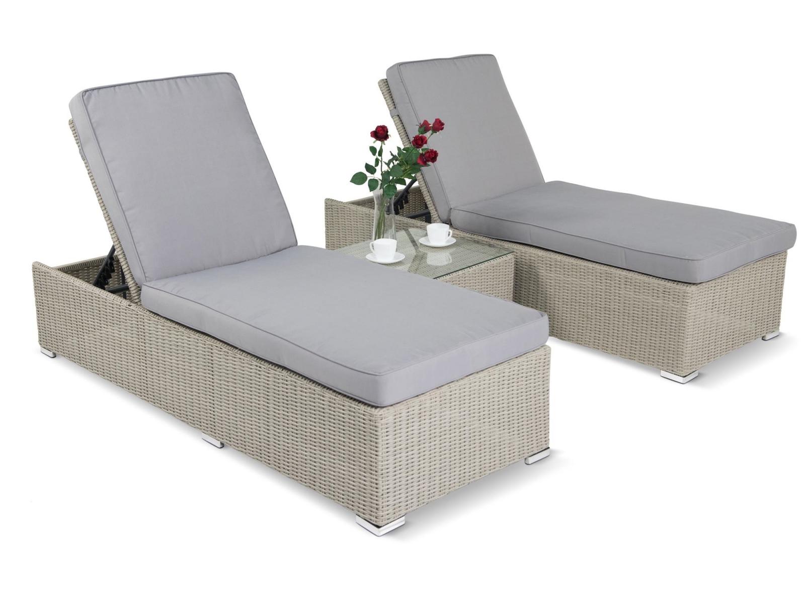 Zestaw Meniza Off-White Elite & Taupe technorattan