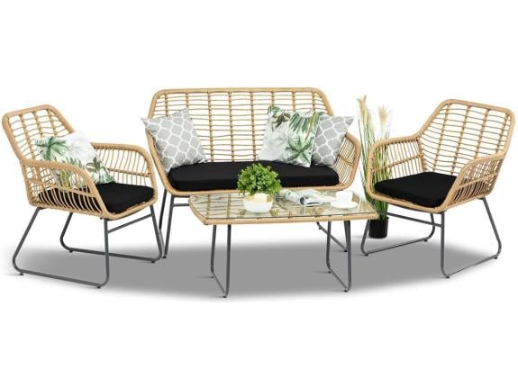 Designový zahradní nábytek Torgiano Set hnědá