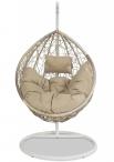 Fotel kokon boho ogrodowy technorattanowy Dondolo Beige