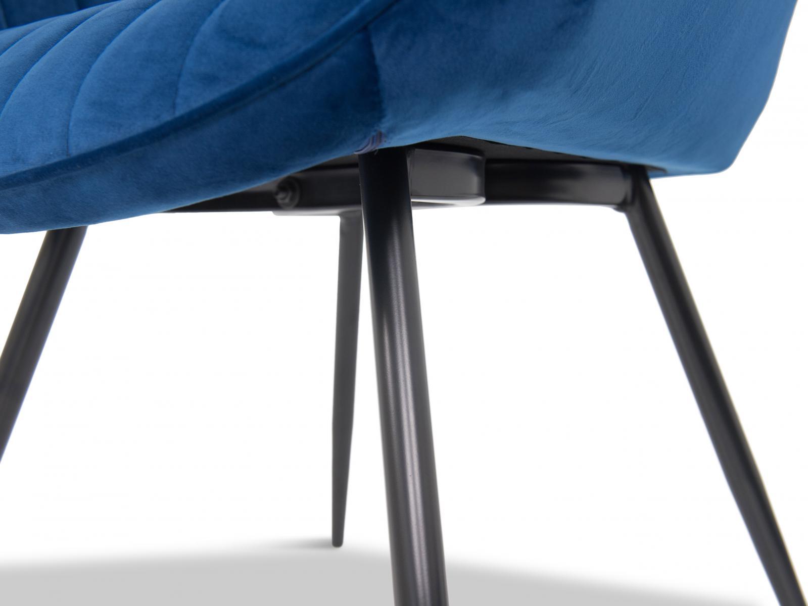 Krzesło tapicerowane Bergen granatowy