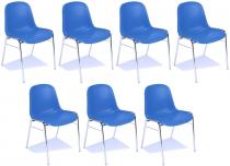 Beta krzesło konferencyjne bez podłokietników K-31 niebieski - pakiet 7szt