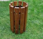 Kosz na śmieci parkowy stojący