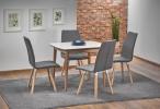 BARRET stół rozkładany z białym blatem 90-190cm