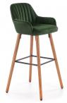 H93 hoker tapicerowany zielony velvet