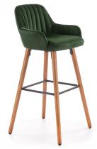 H93 hoker tapicerowany zielony velvet