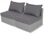 2x moduł środkowy Nilamito Grey & Grey technorattan