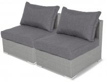 2x moduł środkowy Nilamito Grey & Grey technorattan