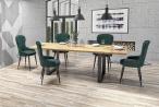 RADUS 140x85 stół na metalowych nogach drewno lite