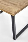 RADUS 140x85 stół na metalowych nogach drewno lite