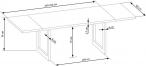 RADUS 140x85 stół na metalowych nogach drewno lite