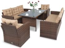 OUTLET - Zestaw z technorattanu Topiano Grande Carmel & Latte