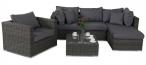 Modułowe meble z technorattanu LIGURITO VI Dark Grey