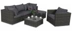 Modułowe meble z technorattanu LIGURITO VI Dark Grey