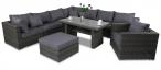 Meble wypoczynkowe na taras LIGURITO X Plus Dark Grey + fotel