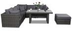 Zestaw narożny technorattan LIGURITO IX Plus Dark Grey