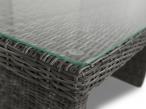 Zestaw mebli z technorattanu LIGURITO VI Plus Dark Grey