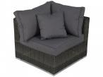 Zestaw mebli z technorattanu LIGURITO VI Plus Dark Grey