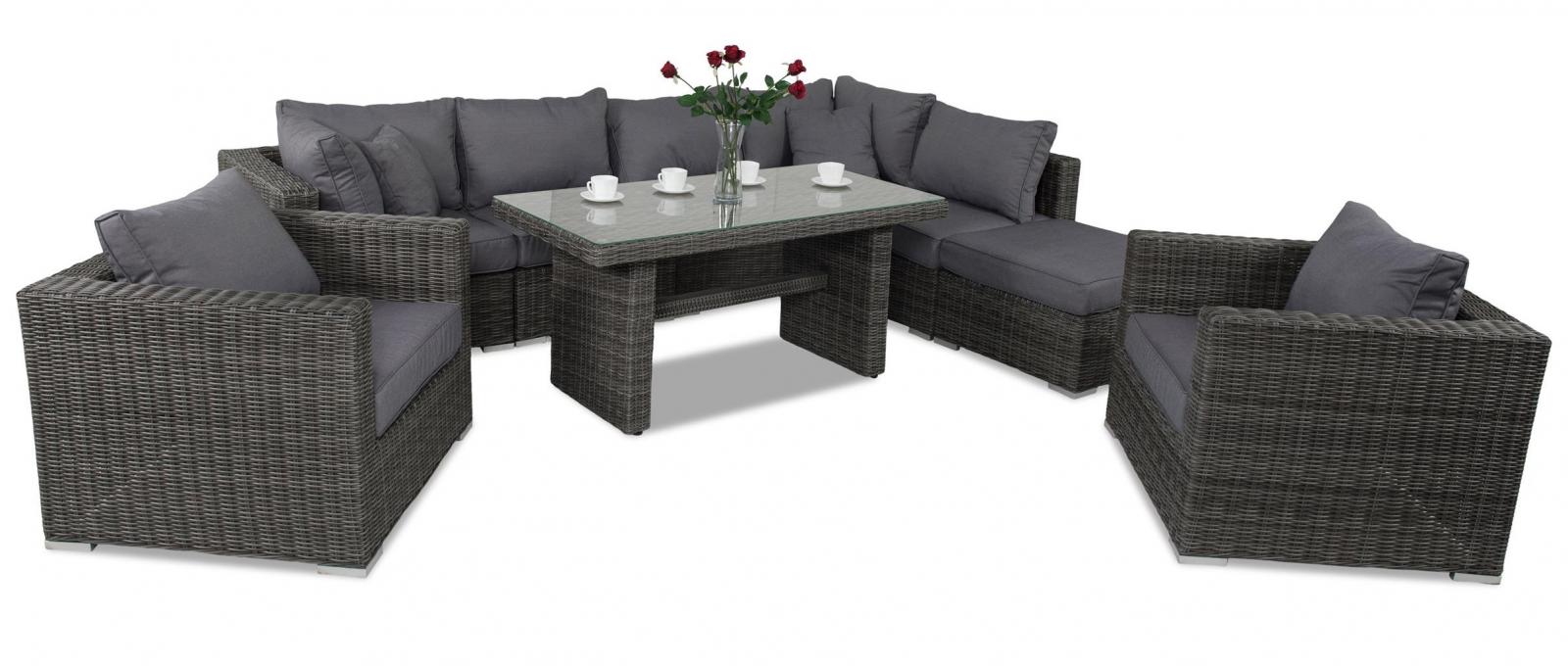 Elegancki zestaw mebli technorattaowych Ligurito