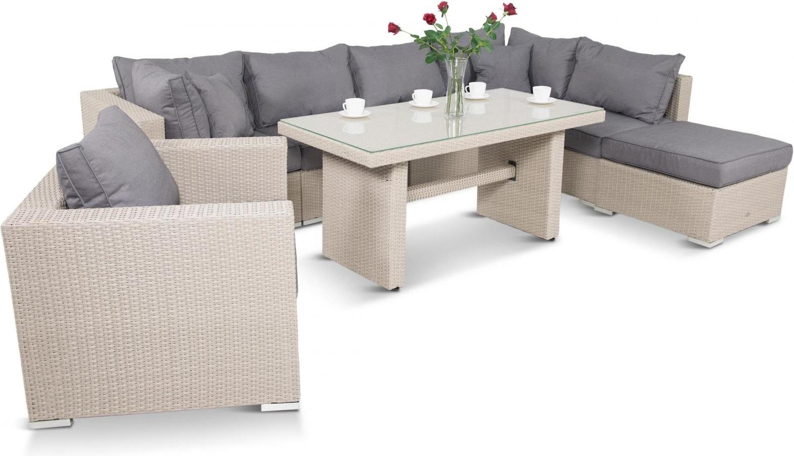 komplet mebli modułowych z wysokim stołem