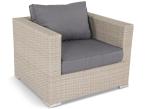 Meble technorattan NILAMITO IX PLUS Light Grey + fotel