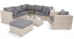 Meble technorattan do ogrodu NILAMITO IX Light Grey + fotel