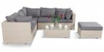 Meble technorattan do ogrodu NILAMITO IX Light Grey + fotel