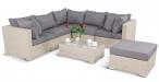 Meble technorattan do ogrodu NILAMITO IX Light Grey + fotel