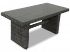 Modułowe meble technorattan LIGURITO XI Plus Dark Grey + 2 fotele