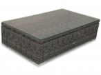 Narożnik technorattan z podnoszonym stołem LIGURITO X Dark Grey + fotel