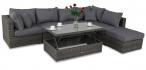Meble tarasowe z regulowanym stolikiem LIGURITO VIII Dark Grey