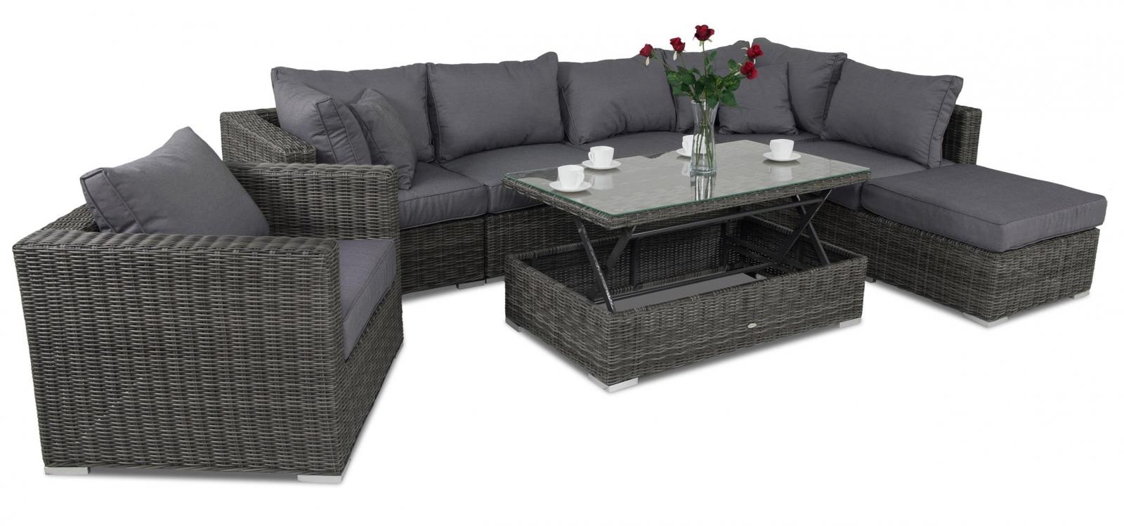 Ligurito VIII Dark Grey z podnoszonym stolikiem