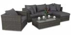 Meble z technorattanu podnoszony stolik LIGURITO VI Dark Grey