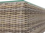 Meble technorattanowe z regulowanym stolikiem LIGURITO VIII Beige