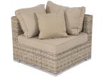 Meble technorattanowe z regulowanym stolikiem LIGURITO VIII Beige