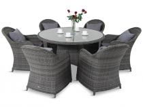 Meble obiadowe na taras Altito Sei Dining Dark Grey & Blue Grey