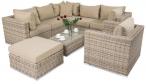 Meble tarasowe z technorattanu LIGURITO IX Beige + fotel