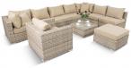 Zestaw wypoczynkowy technorattan LIGURITO X Beige + fotel