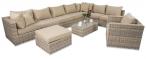 Zestaw wypoczynkowy technorattan LIGURITO X Beige + fotel