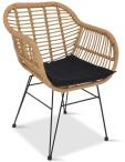 Komplet foteli na balkon technorattan Torgiano Brown
