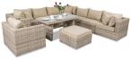 Meble technorattanowe na taras LIGURITO XI Plus Beige + fotel