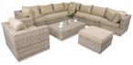 Meble ogrodowe z regulowanym stolikiem LIGURITO XI Beige + fotel