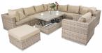 Meble ogrodowe z regulowanym stolikiem LIGURITO XI Beige + fotel