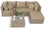 Wyplatane Meble ogrodowe LIGURITO V Beige