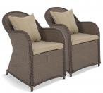 2x Fotel z technorattanu Altito Zebra & Beige