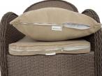 Fotel z technorattanu Altito Zebra & Beige poduszki