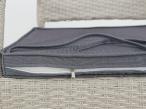 Meble ogrodowe z technorattanu stół 150cm i 6 krzeseł Hamilton/Lautaro Double Grey