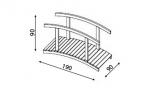 drewniany Mostek Polski h90 x 120 x 360 opinie, ceny