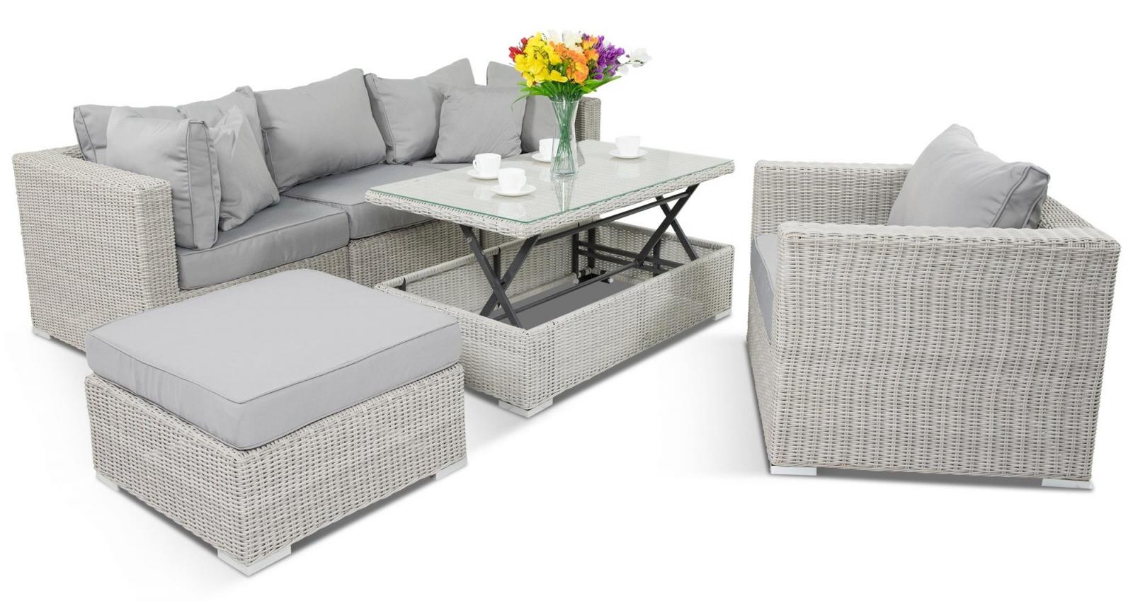 Zestaw z prostokątnym stolikiem