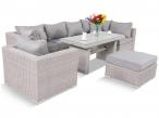 Zestaw Technorattanowy LIGURITO VIII PLUS Off-WHITE Elite & Taupe + fotel