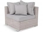 Zestaw wypoczynkowy technorattan LIGURITO IX Off-WHITE Elite & Taupe